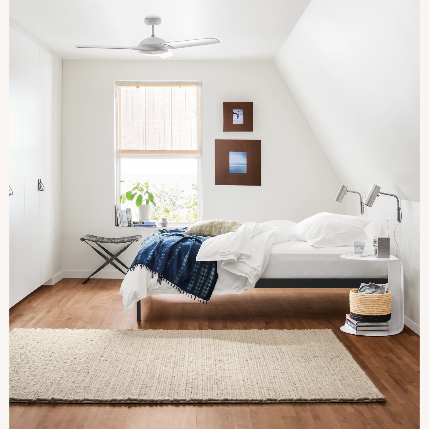 Room & Board Core Dark Gray Metal Queen Bed - image-4