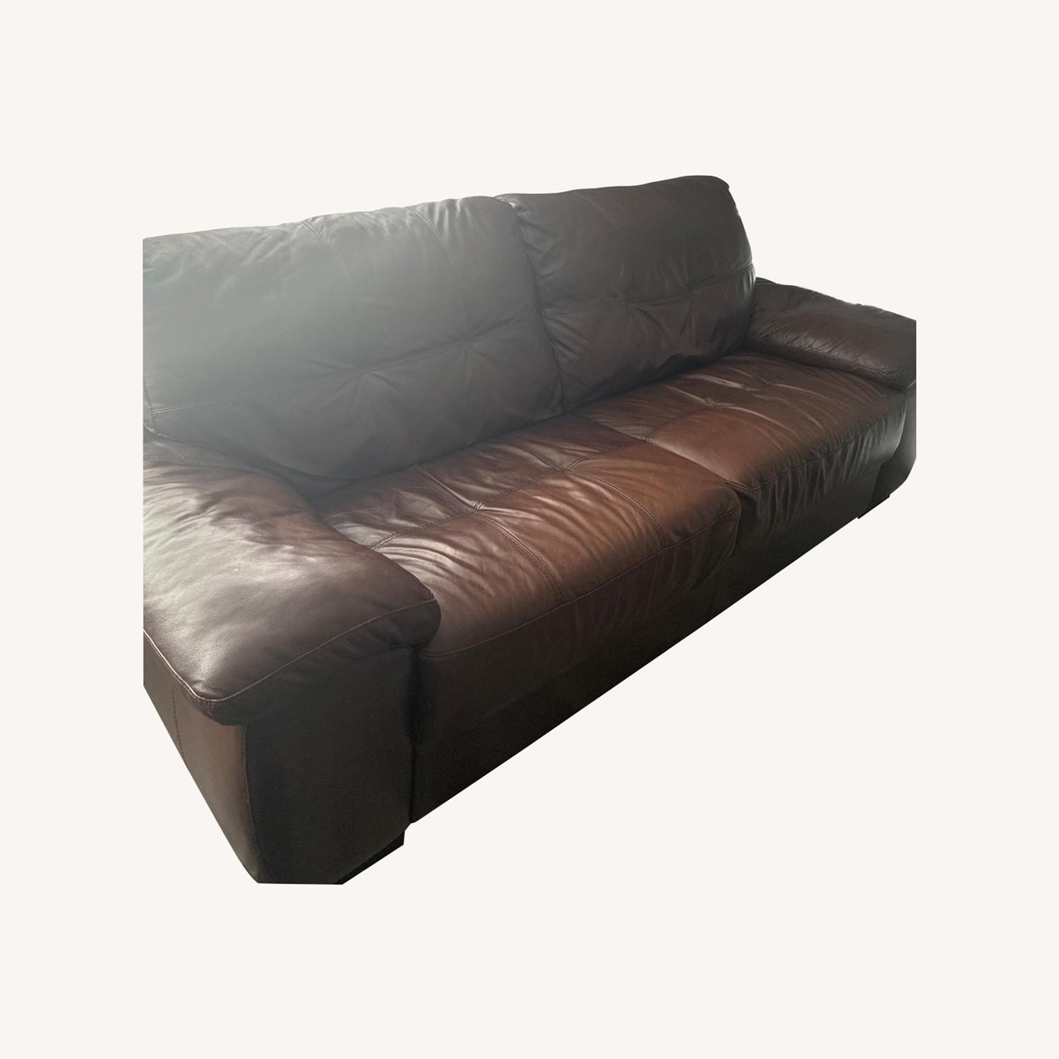 Dark Brown 2 Piece Sectional - image-0