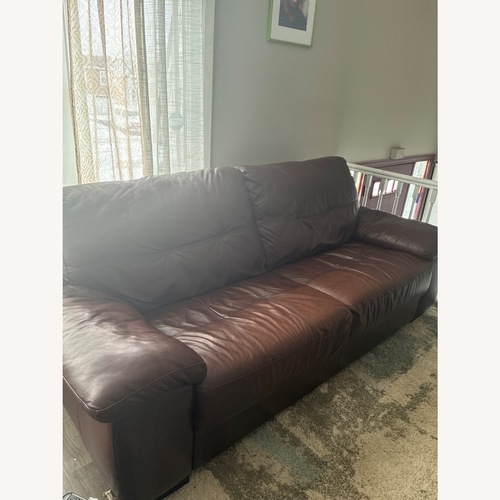 Used Dark Brown 2 Piece Sectional for sale on AptDeco