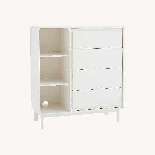 Used West Elm Kids Tilden White Wood Dresser for sale on AptDeco