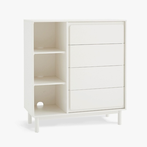 Used West Elm Kids Tilden White Wood Dresser for sale on AptDeco