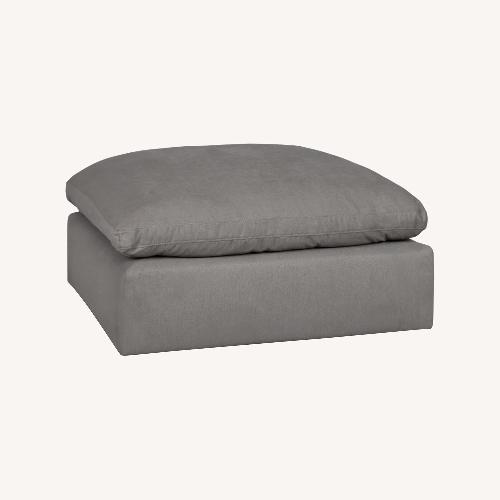 Used Nixon Light Gray Fabric Cocktail Ottoman for sale on AptDeco