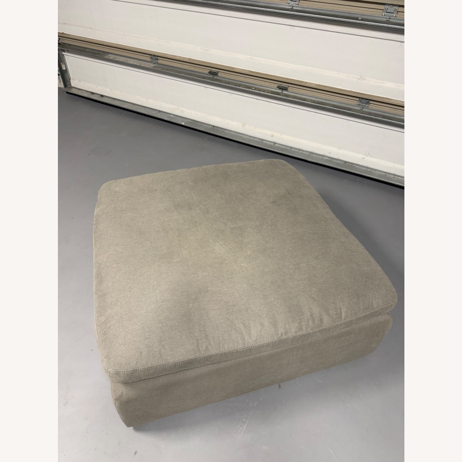 Nixon Light Gray Fabric Cocktail Ottoman - image-3