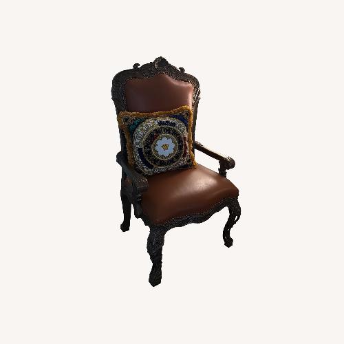 Used Vintage/Antique Finds Dark Brown Armchair for sale on AptDeco