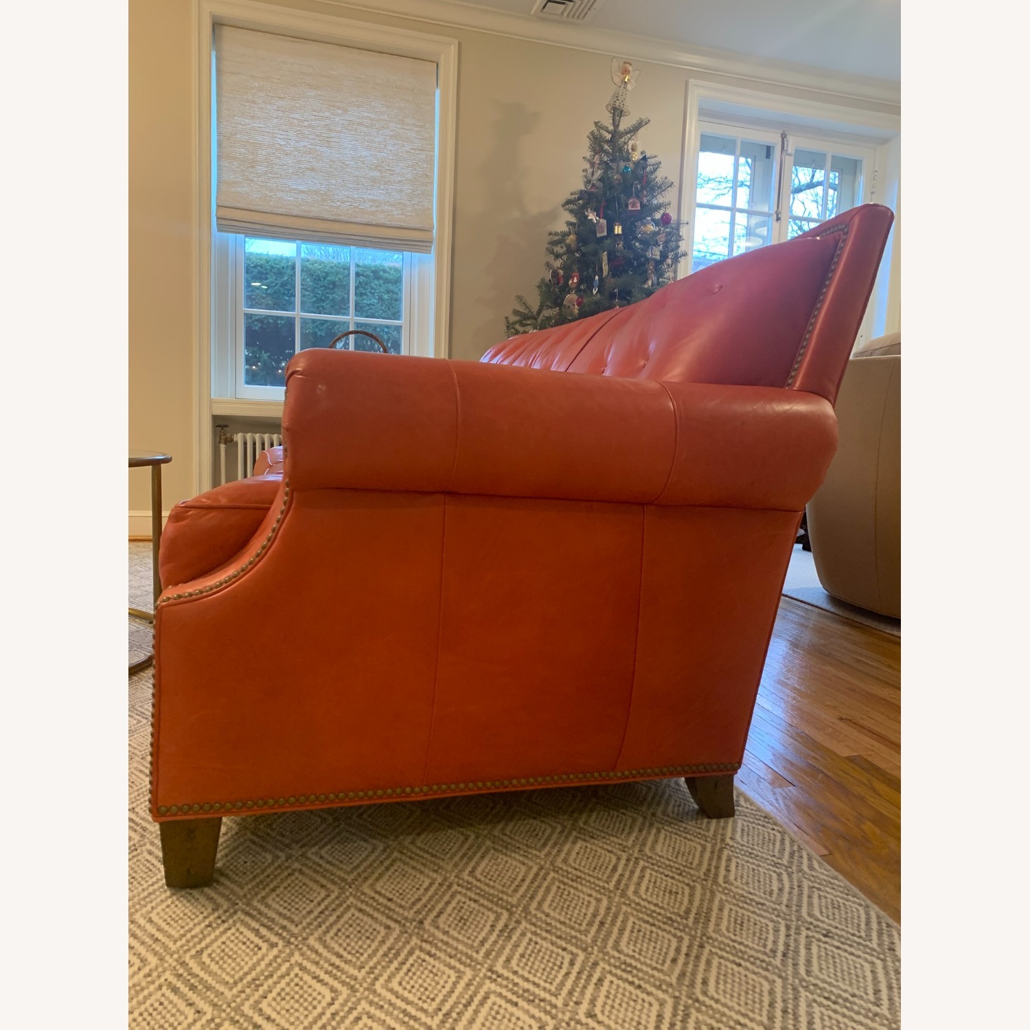 Hancock & Moore Red Leather 3+ Seater Sofa - image-12