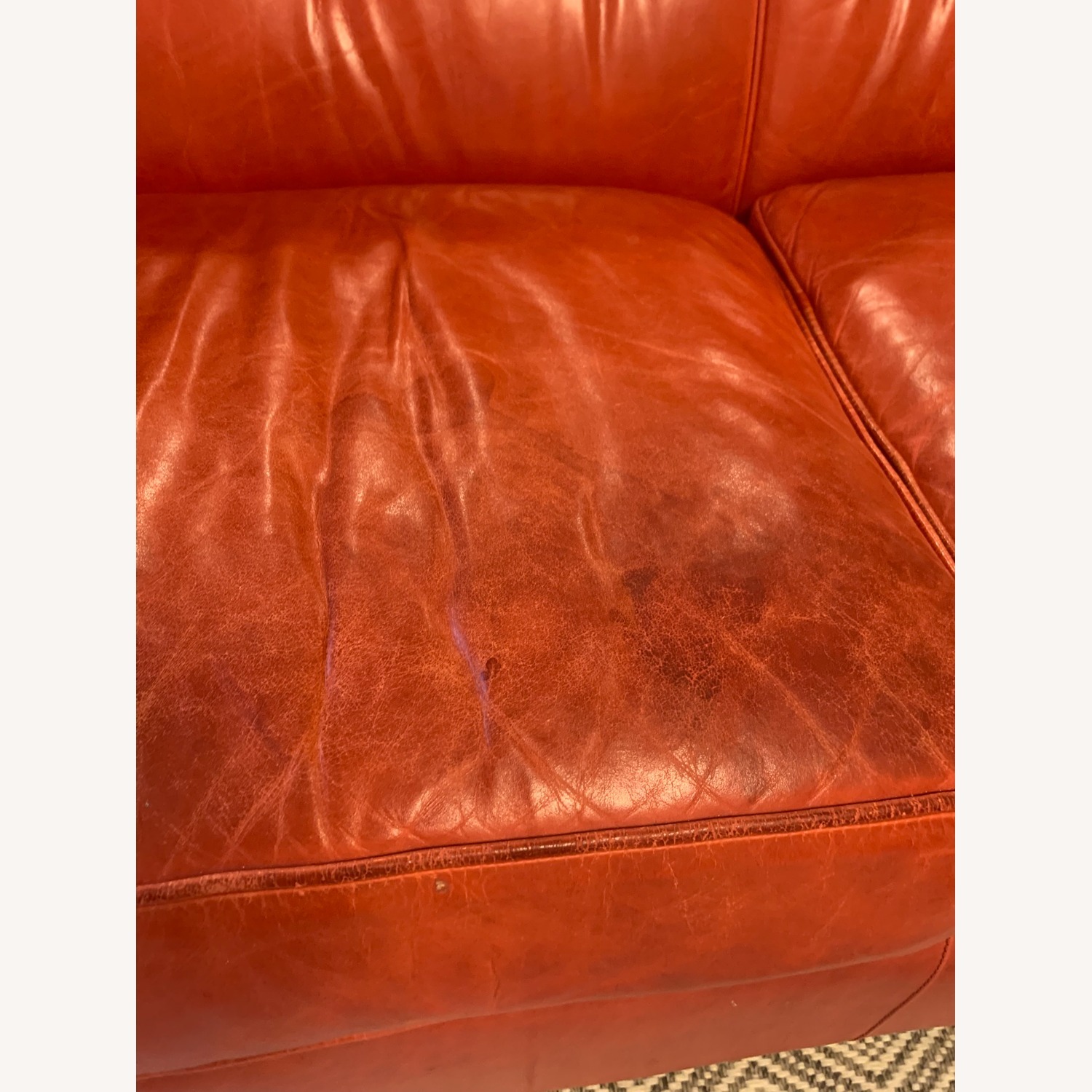 Hancock & Moore Red Leather 3+ Seater Sofa - image-15