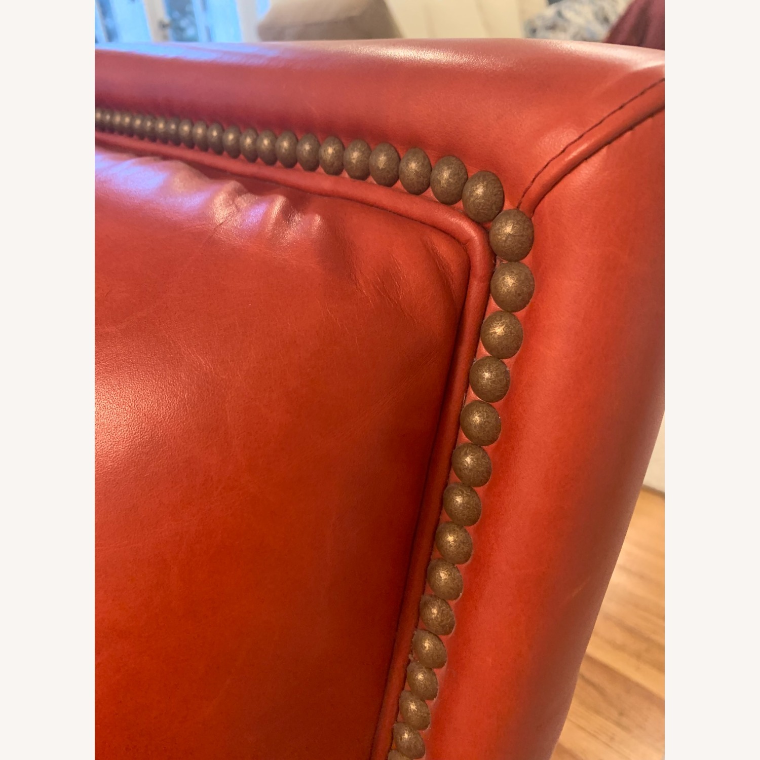 Hancock & Moore Red Leather 3+ Seater Sofa - image-8