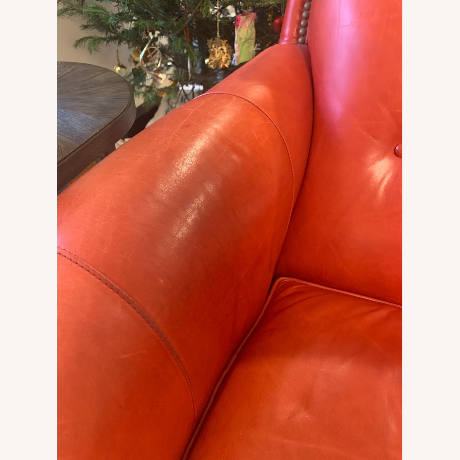 Hancock & Moore Red Leather 3+ Seater Sofa - image-10
