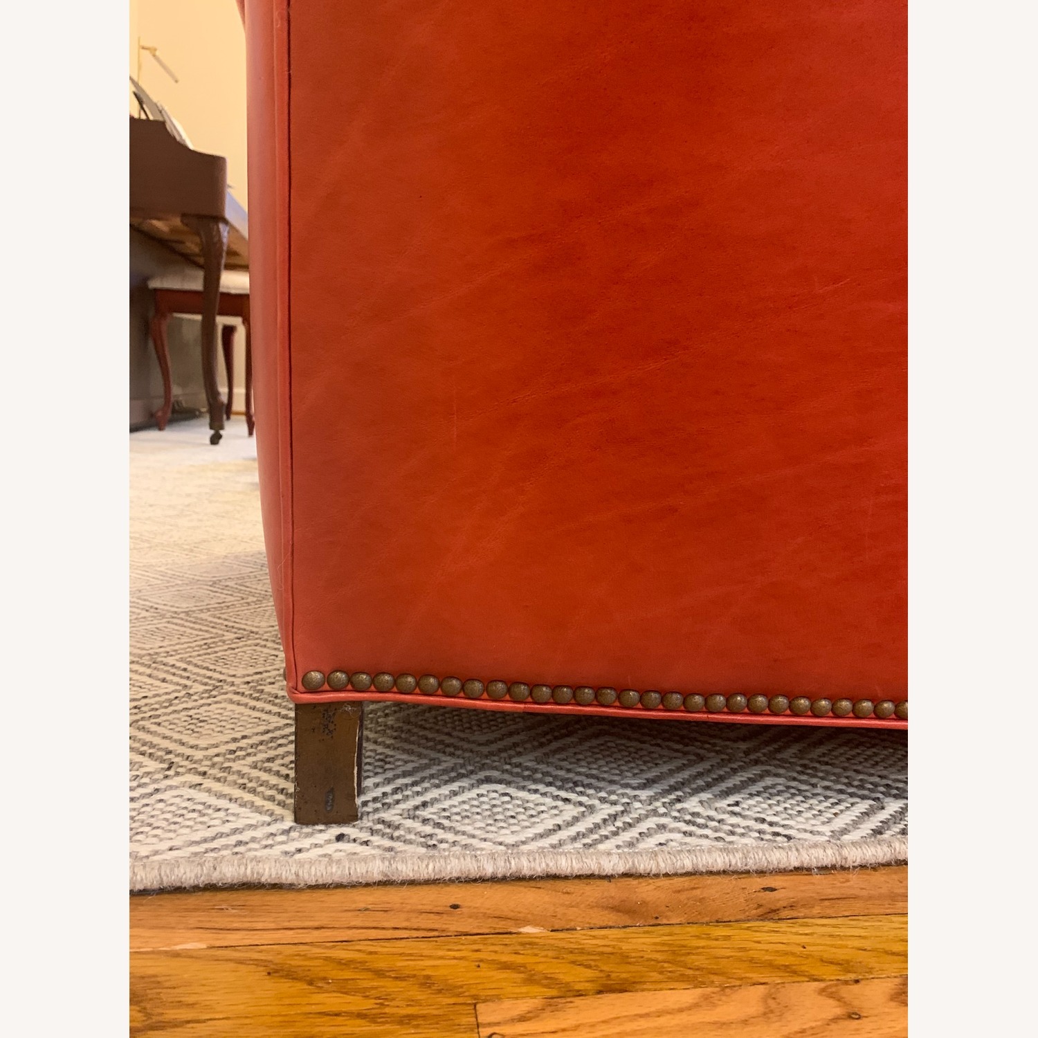 Hancock & Moore Red Leather 3+ Seater Sofa - image-14