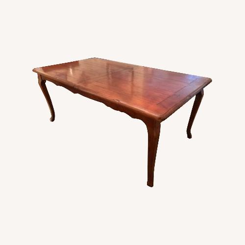 Used French Country Cherry Wood Dining Set for sale on AptDeco
