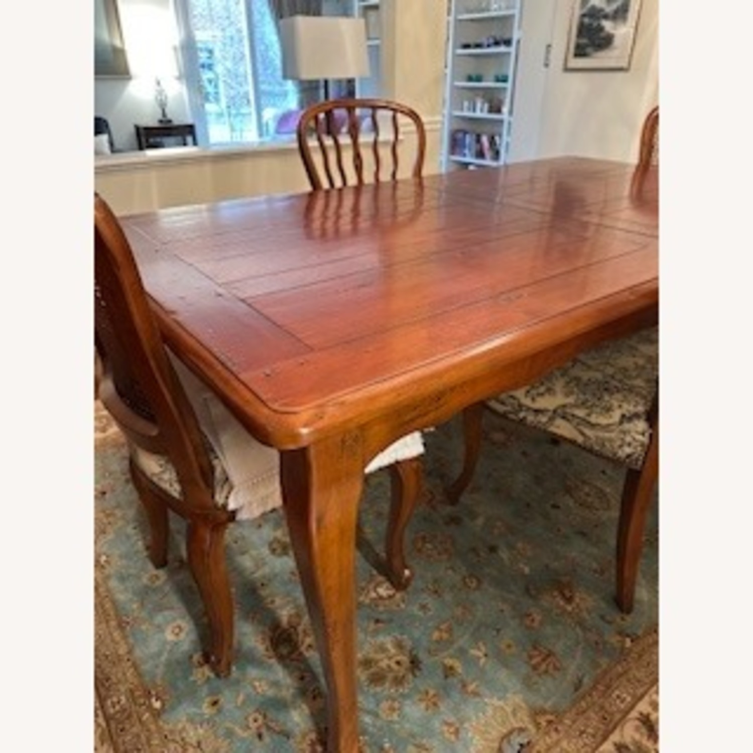 French Country Cherry Wood Dining Set - image-2