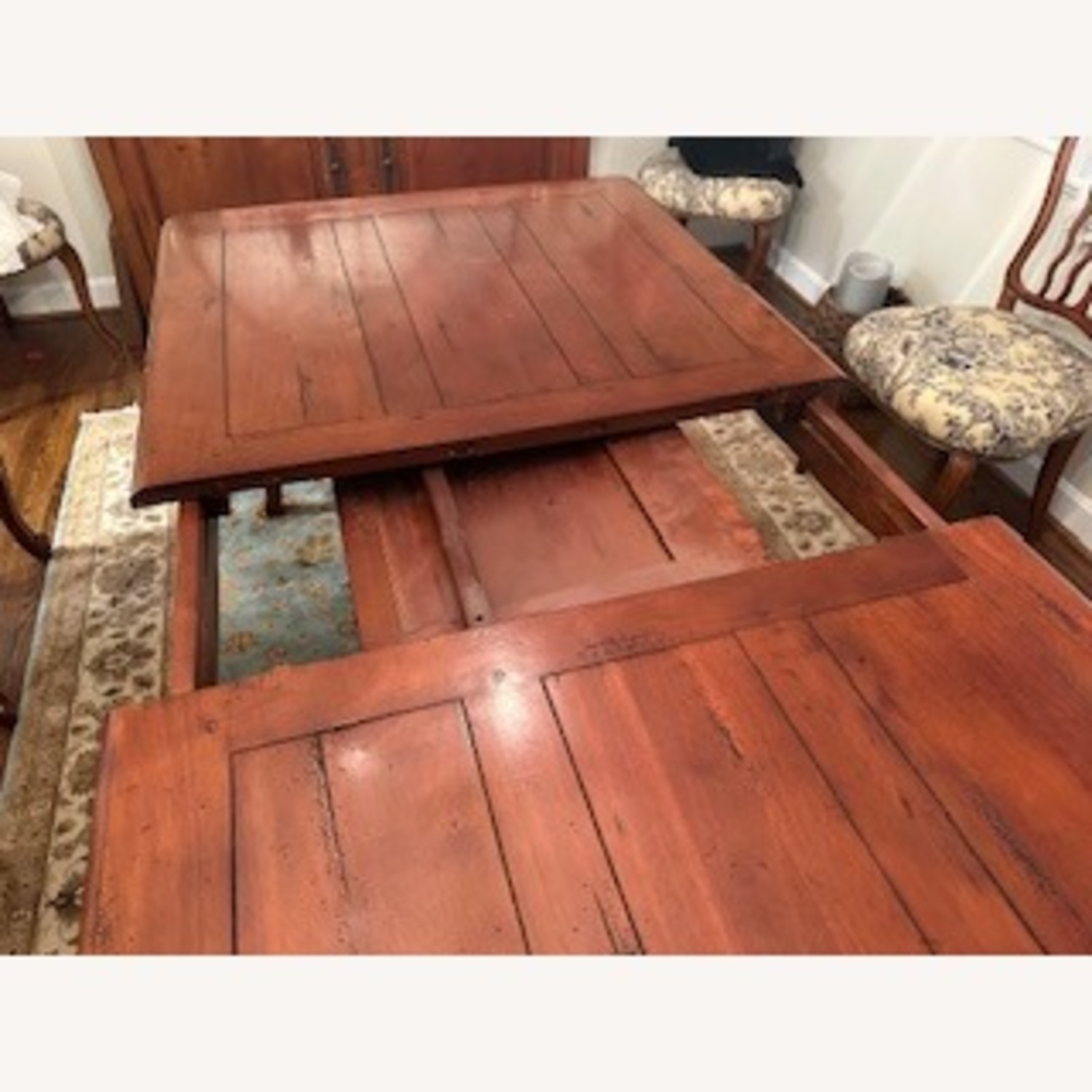 French Country Cherry Wood Dining Set - image-3