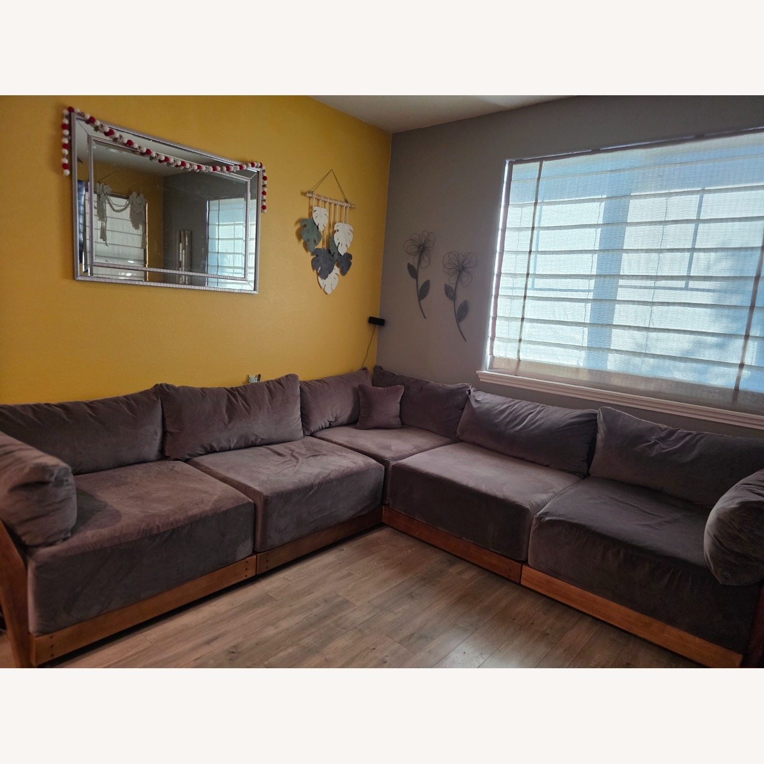 Inside Weather Bondi Dark Gray 5 Seater Sectional - image-1