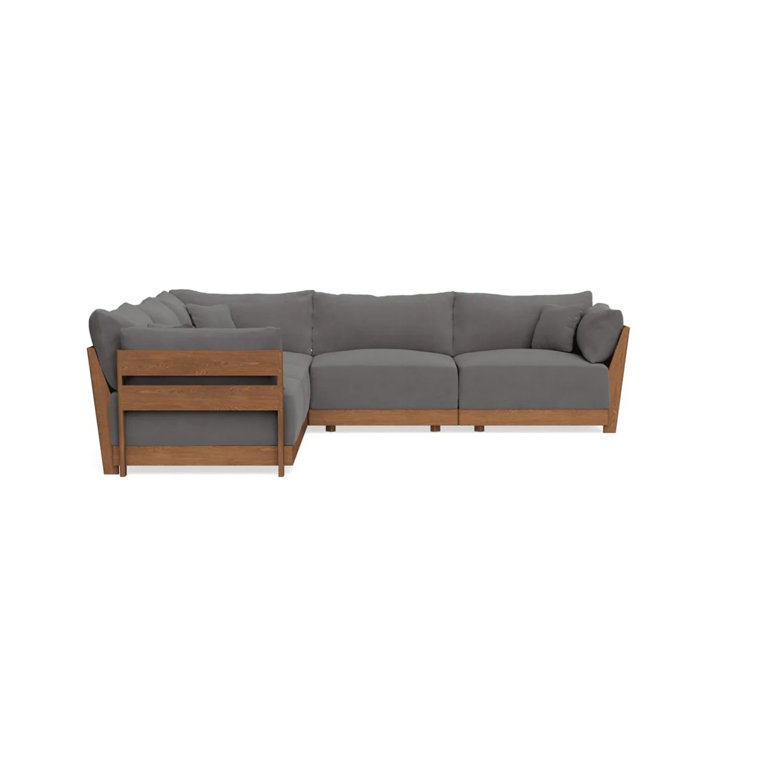 Inside Weather Bondi Dark Gray 5 Seater Sectional - image-8