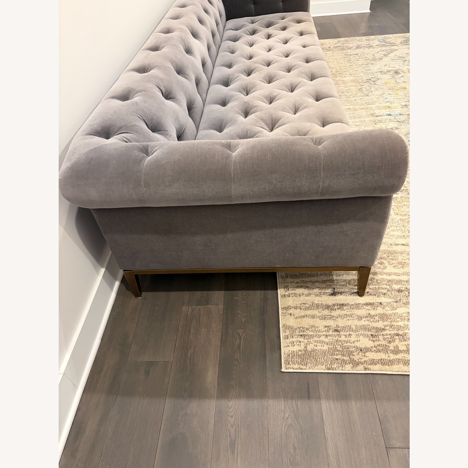 Restoration Hardware Gray 3+ Seater Sofa - image-7