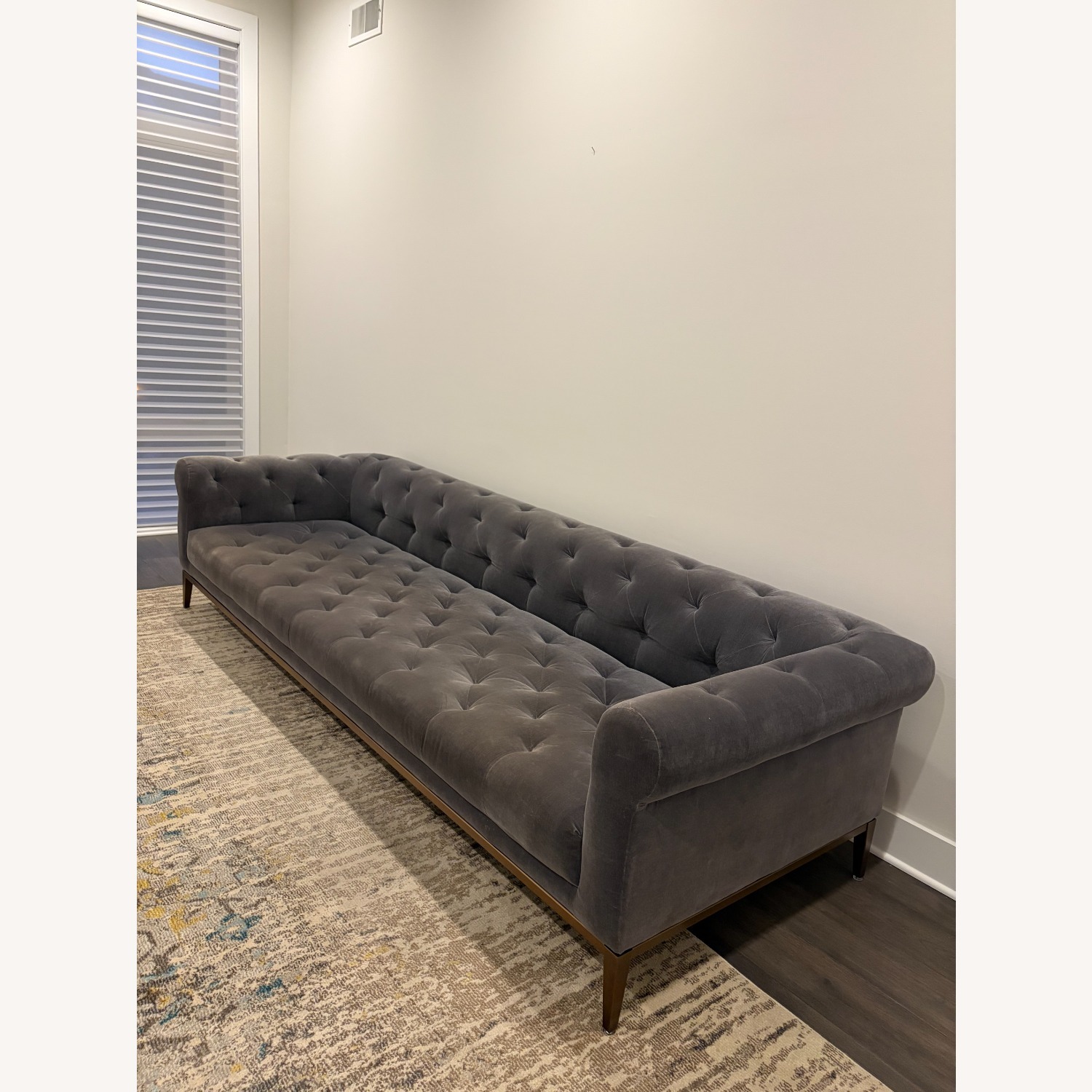 Restoration Hardware Gray 3+ Seater Sofa - image-2