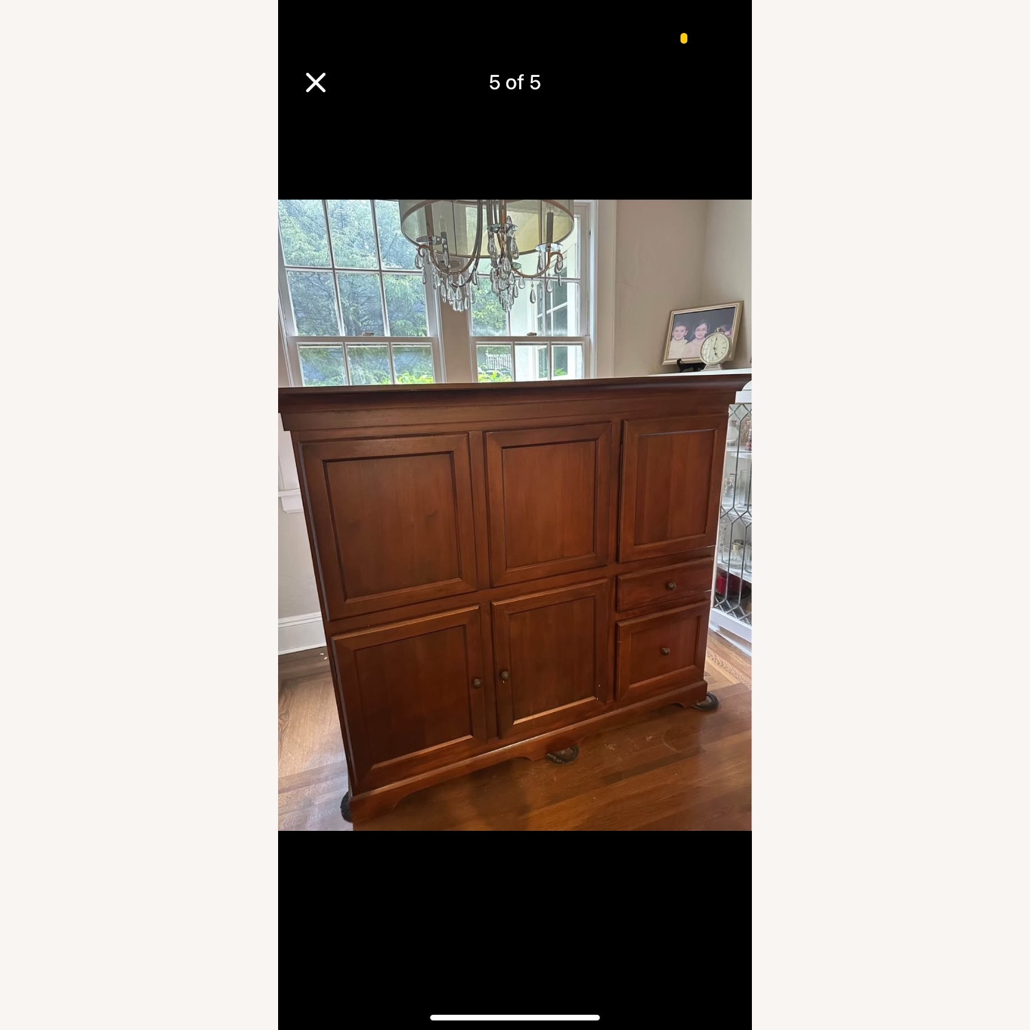 Pottery Barn Dark Brown Wood Desk - image-5