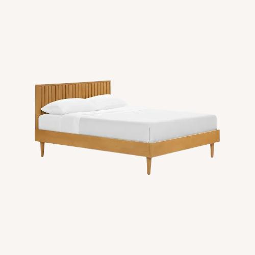 Used Burrow Chorus King Bed Oak for sale on AptDeco