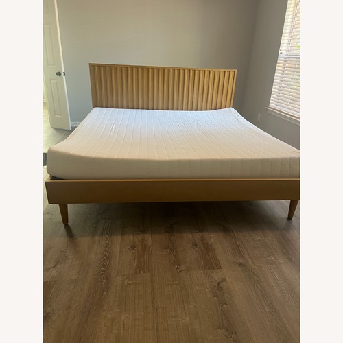 Used Burrow Chorus King Bed Oak for sale on AptDeco