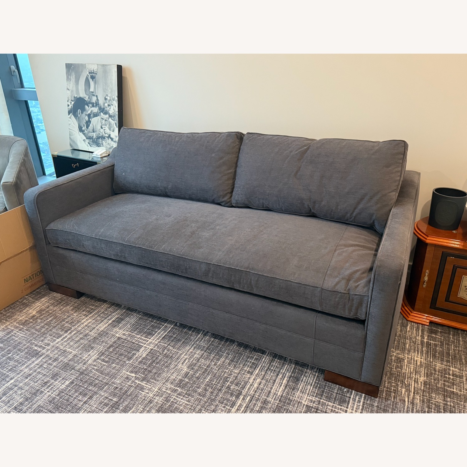 Kravet Light Gray Fabric Sleeper Sofa - image-2