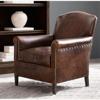 Restoration Hardware Camelback Leather Chair