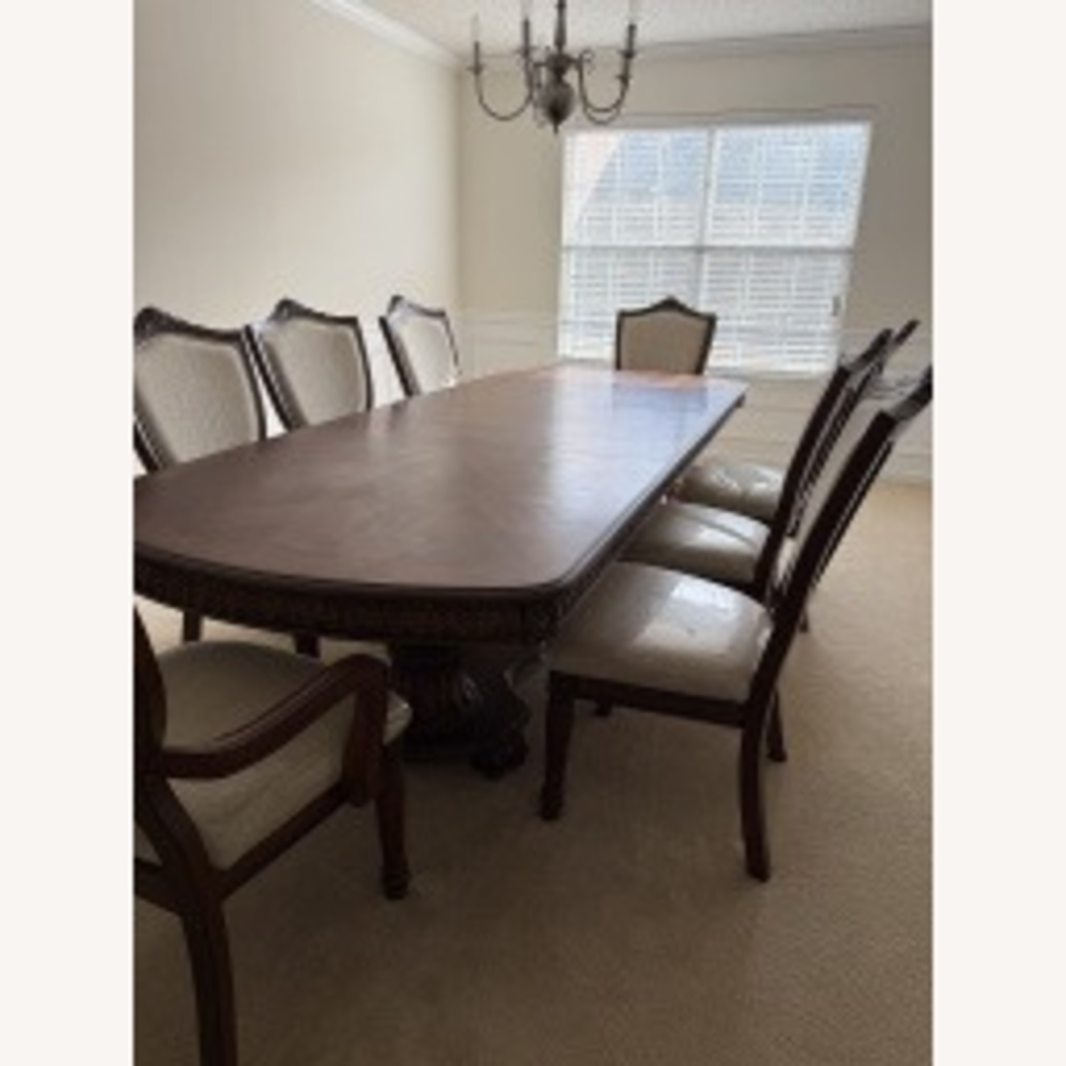  Dark Wood Dining Room Set - image-4