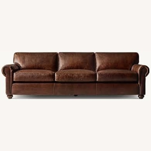 Used Restoration Hardware Lancaster '96 Dark Brown Sleeper Sofa for sale on AptDeco