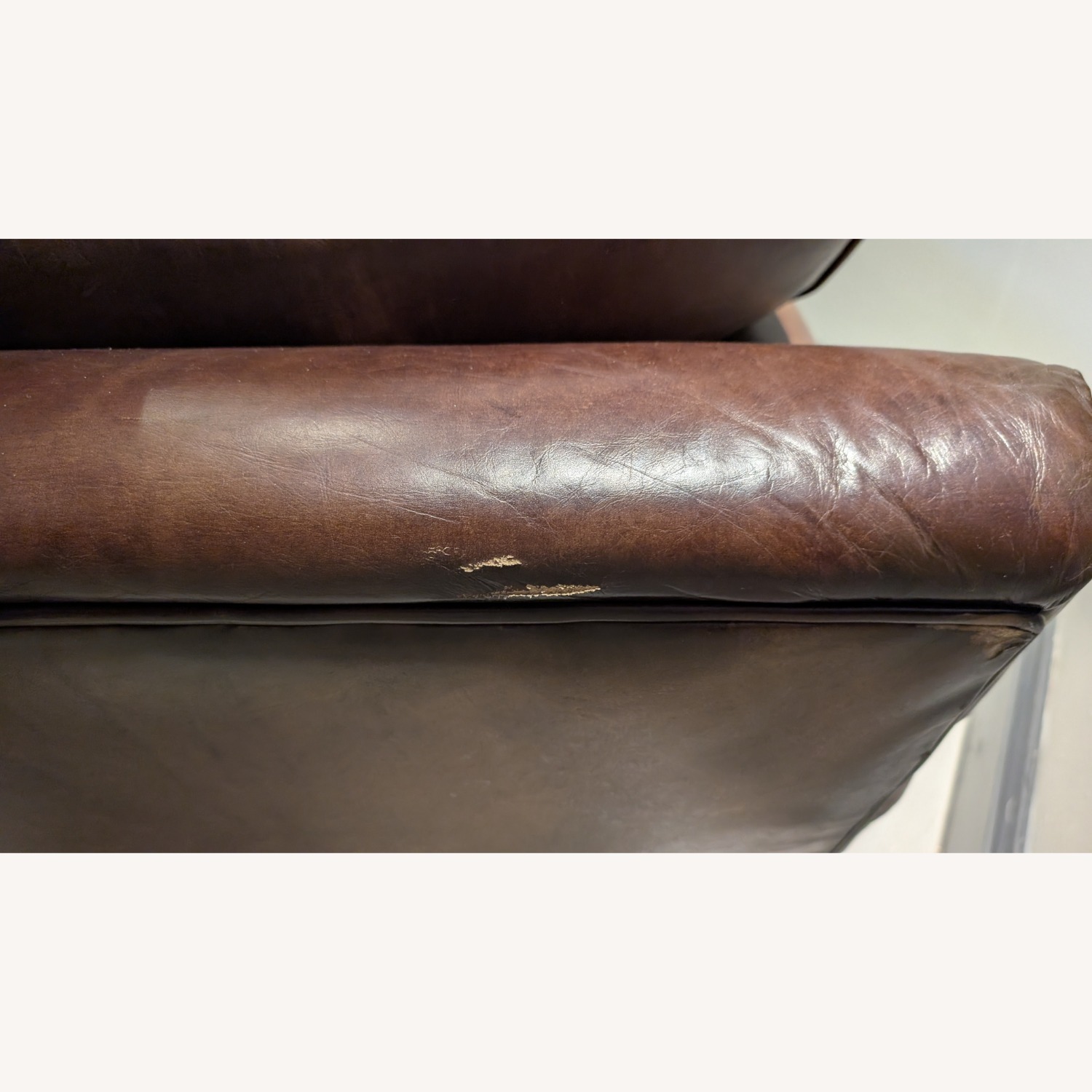 Restoration Hardware Lancaster '96 Dark Brown Sleeper Sofa - image-3