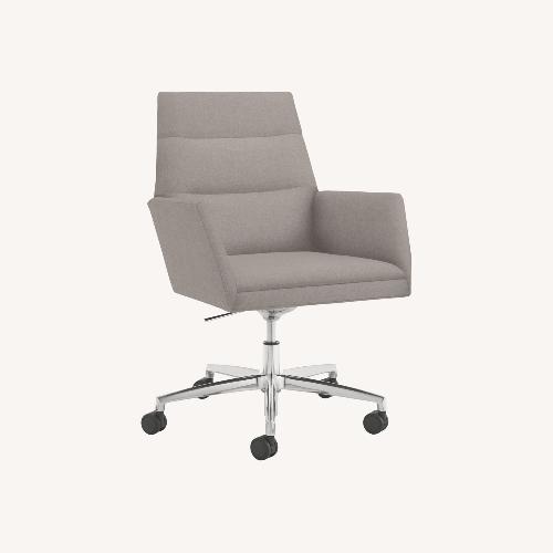 Used Room & Board Tenley Light Gray Fabric Office Chair for sale on AptDeco
