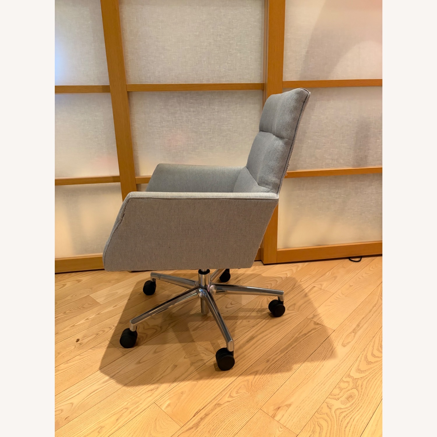 Room & Board Tenley Light Gray Fabric Office Chair - image-3
