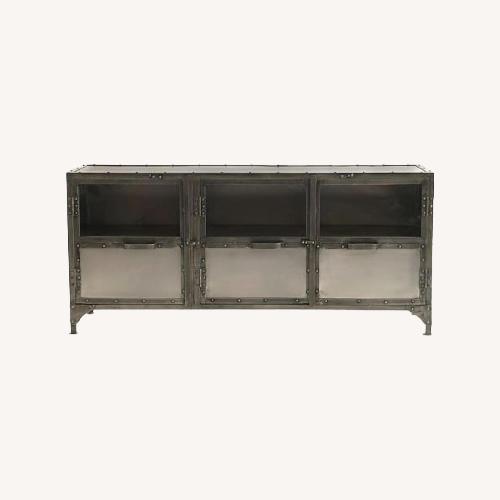 Used West Elm Industrial Metal Media Console for sale on AptDeco