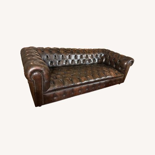 Used Vintage/Antique Dark Brown 3+ Seater Sofa for sale on AptDeco