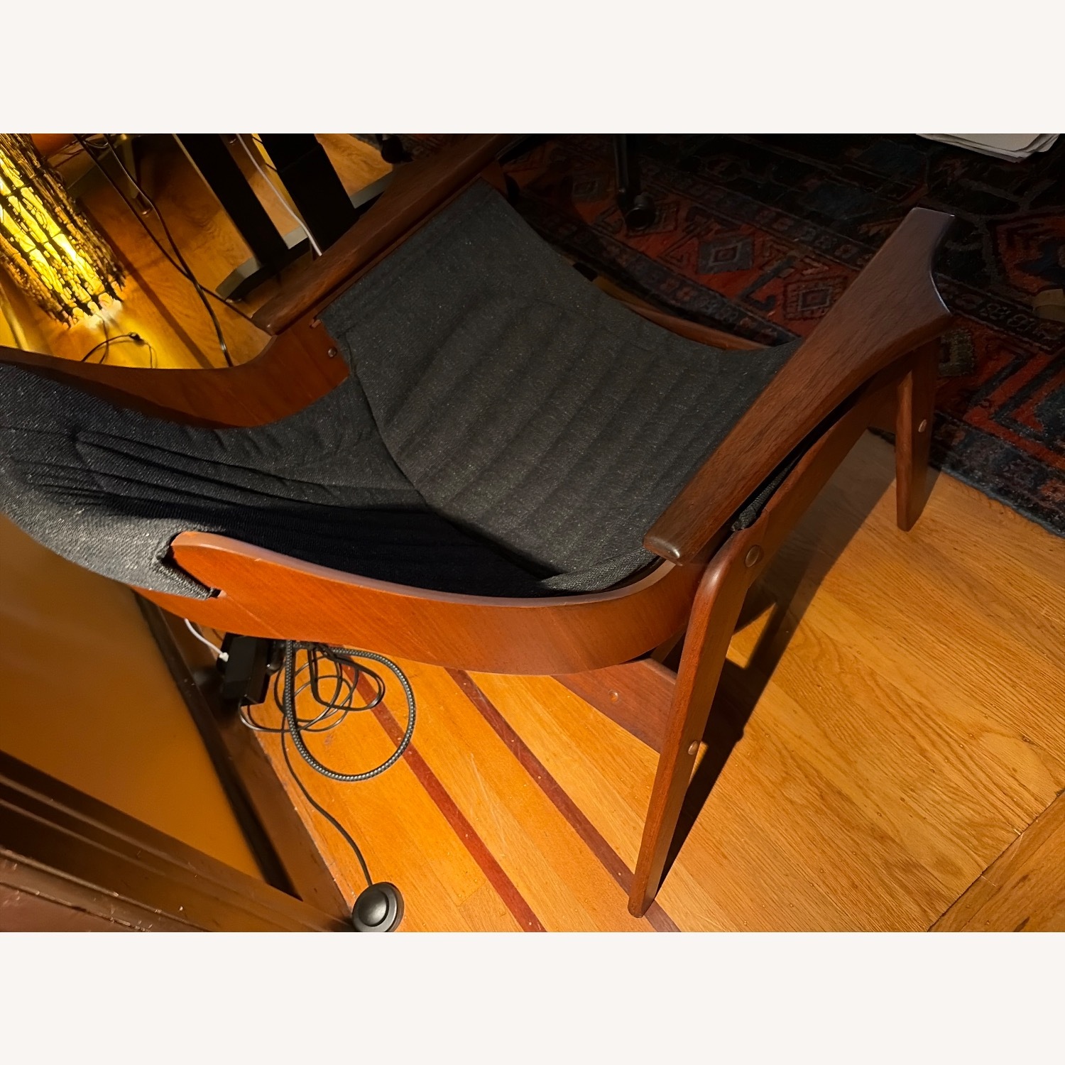 Vintage/Antique Natural Wood Armchair - image-2