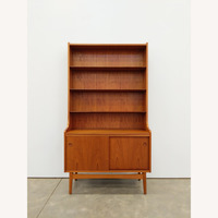 Vintage Danish Modern Teak Bookshelf / Cabinet