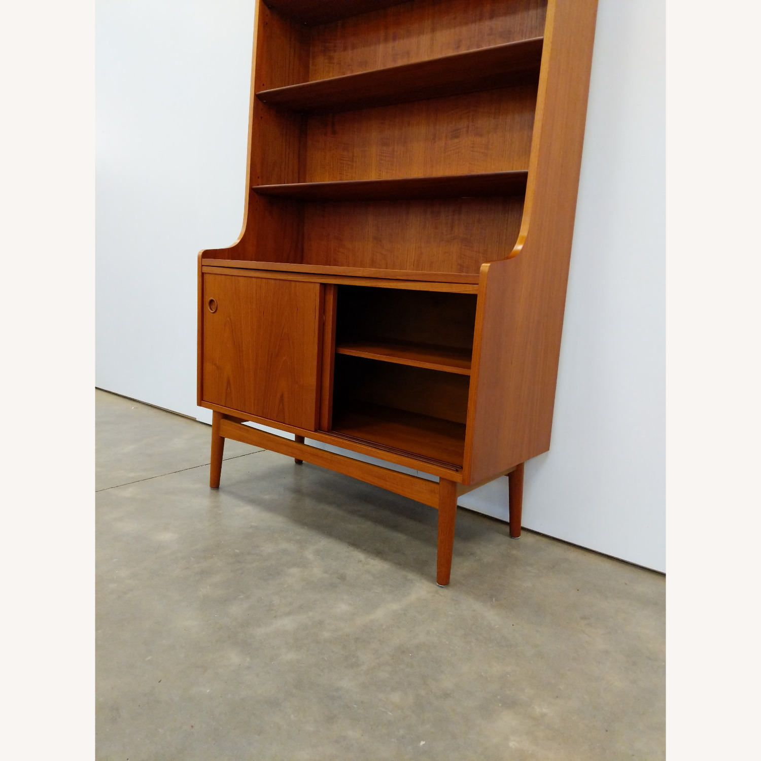 Vintage Danish Modern Teak Bookshelf / Cabinet - image-2