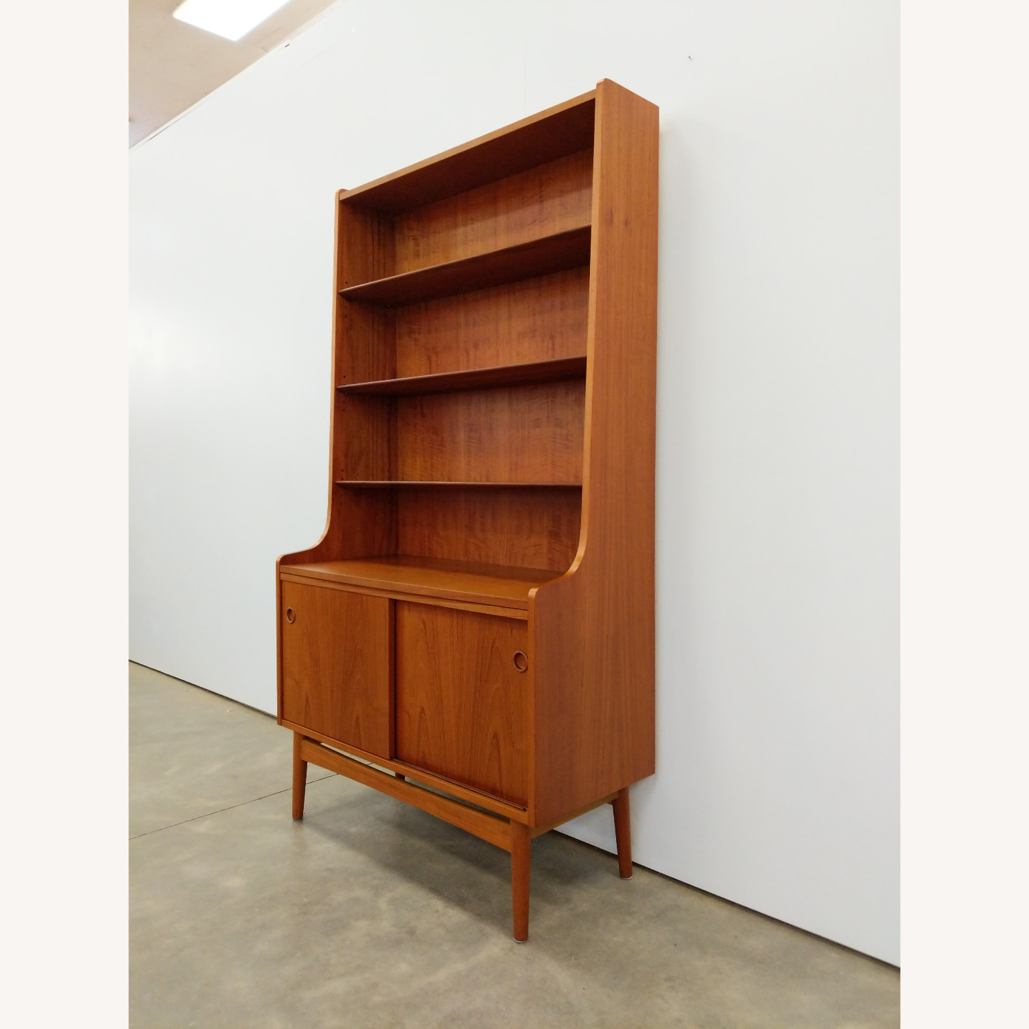 Vintage Danish Modern Teak Bookshelf / Cabinet - image-1