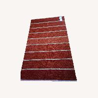Crate & Barrel Striped Red Rug