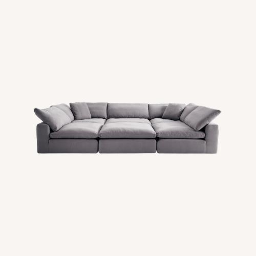 Used Bob’s Discount Gray Modular Sectional for sale on AptDeco