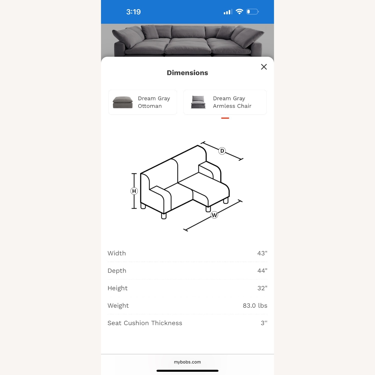 Bob’s Discount Gray Modular Sectional - image-8