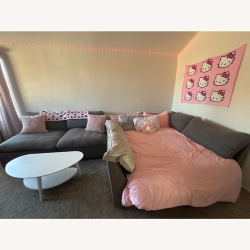 Used Bob’s Discount Gray Modular Sectional for sale on AptDeco