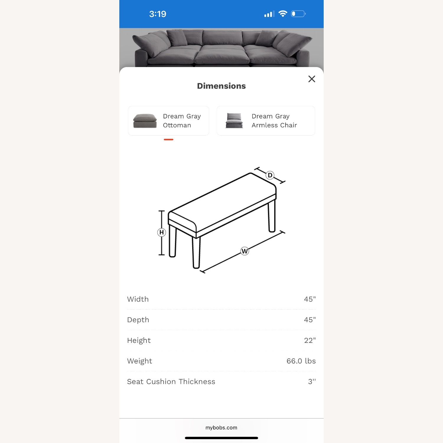 Bob’s Discount Gray Modular Sectional - image-9
