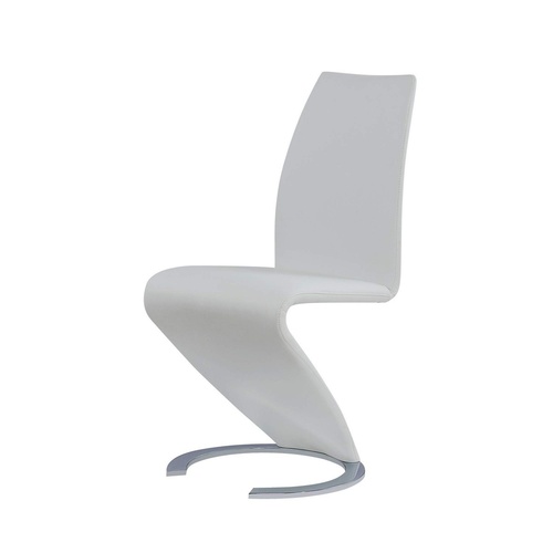 Used Safavieh White Faux Leather Dining Chairs for sale on AptDeco