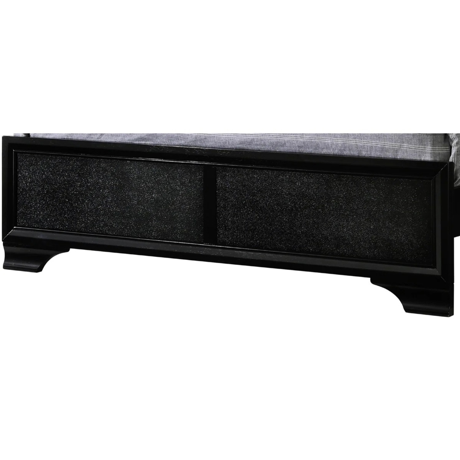 Wayfair Black Fabric King Bed - image-3