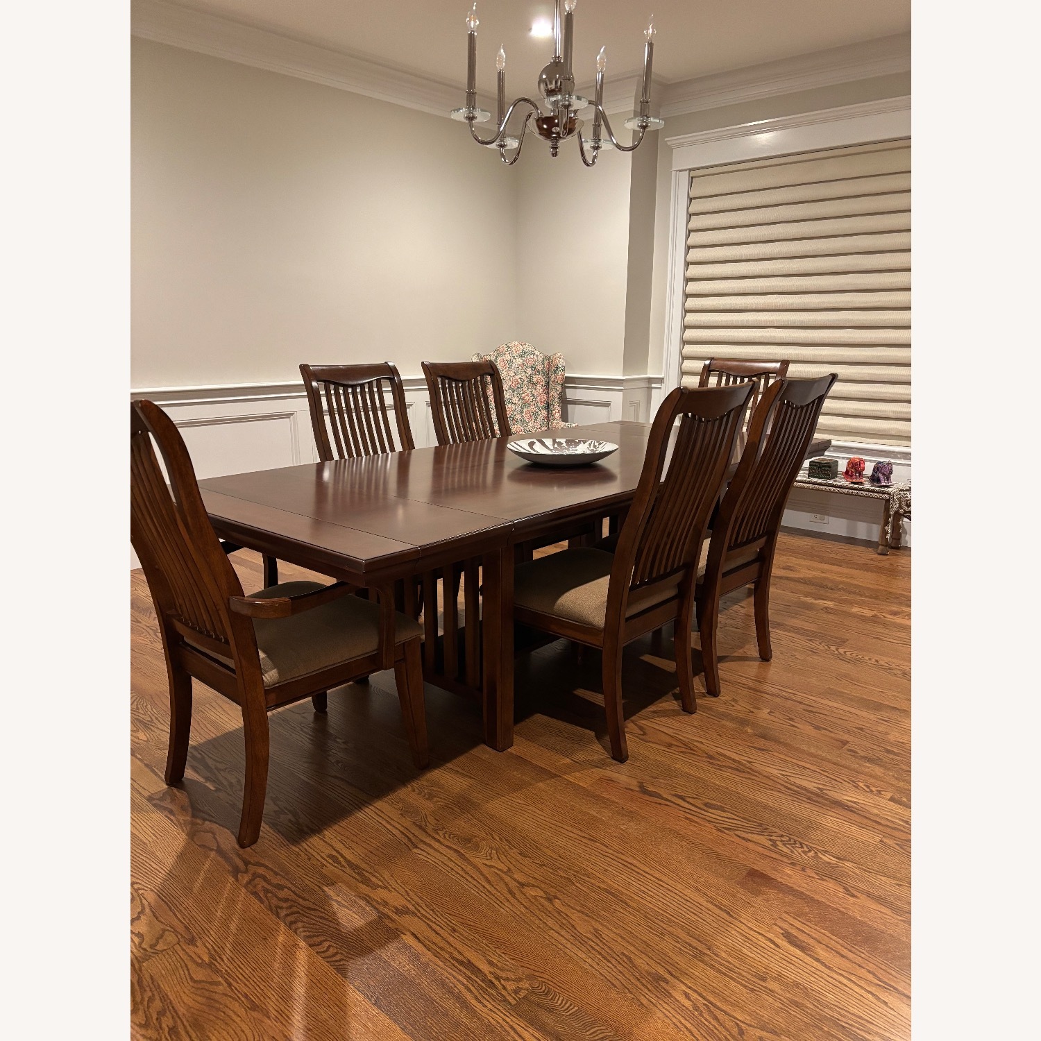 Jordan's Furniture Dark Brown Wood Dining Sets - image-1