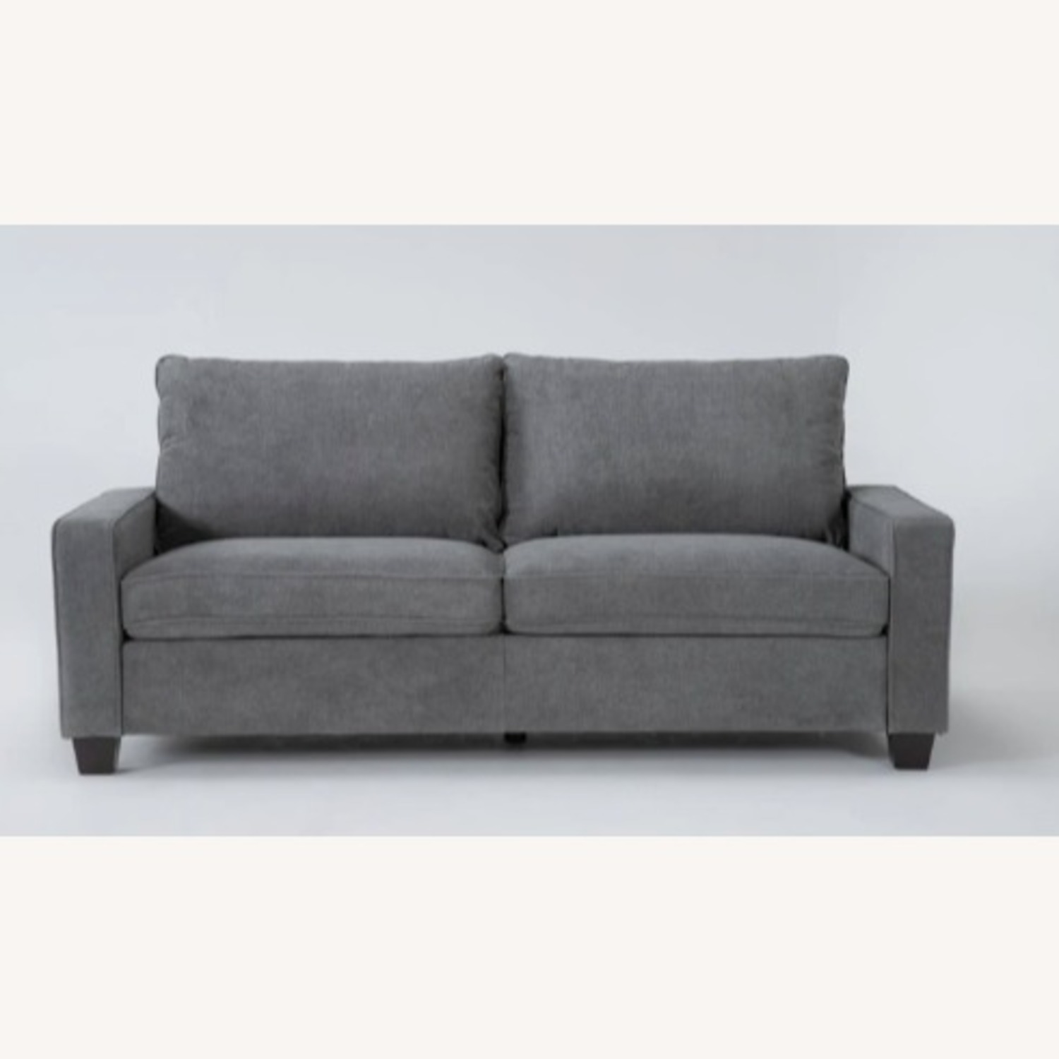 Living Spaces Dark Gray Fabric 2 Seater Sofa - image-0