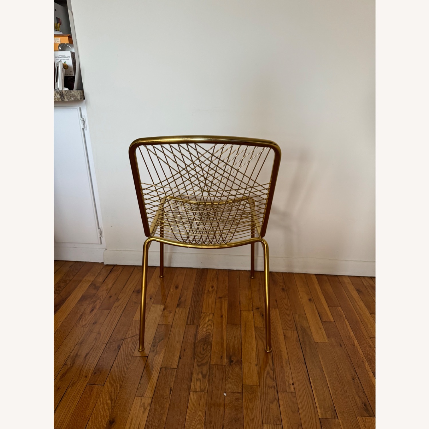 CB2 Alpha Brass Dining Chair - image-2