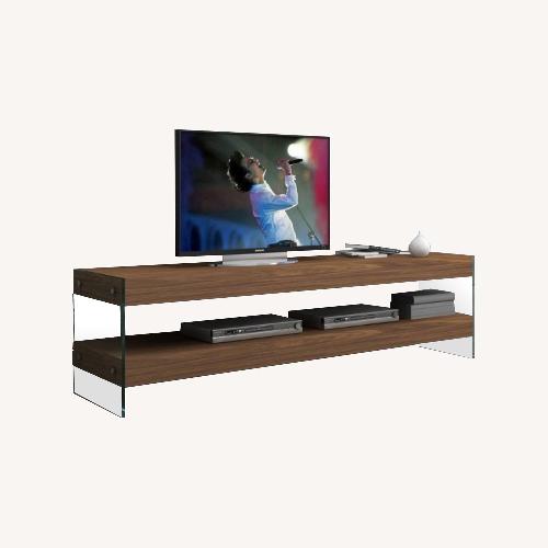 Used Elm Walnut Sleek TV Unit  for sale on AptDeco
