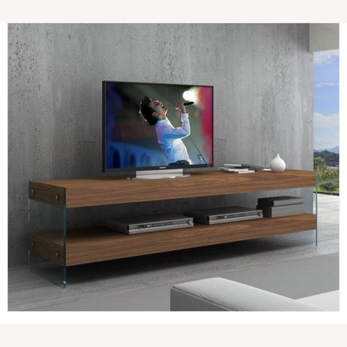 Used Elm Walnut Sleek TV Unit for sale on AptDeco