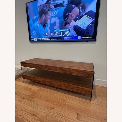 Used Elm Walnut Sleek TV Unit  for sale on AptDeco