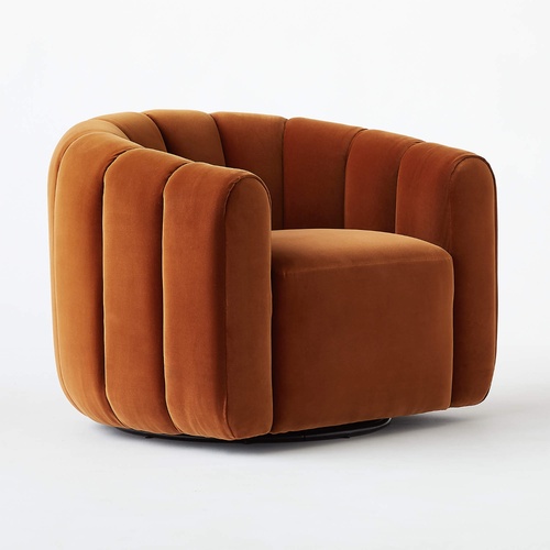 Used CB2 Fitz Velvet Armchair for sale on AptDeco